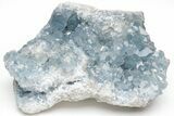 Sky Blue Celestine (Celestite) Crystal Geode Section - Madagascar #210387-1
